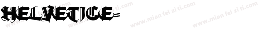 helvetice字体转换