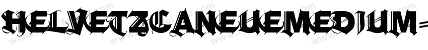 helvetzcaneuemedium字体转换
