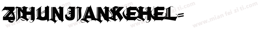 zihunjiankehel字体转换