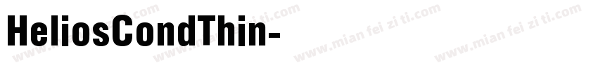 HeliosCondThin字体转换