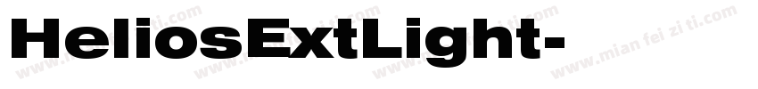 HeliosExtLight字体转换