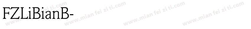 FZLiBianB字体转换
