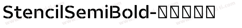 StencilSemiBold字体转换
