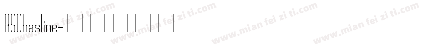 RSChasline字体转换