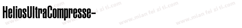HeliosUltraCompresse字体转换