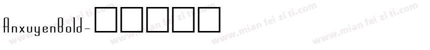 AnxuyenBold字体转换