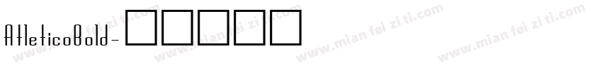 AtleticoBold字体转换