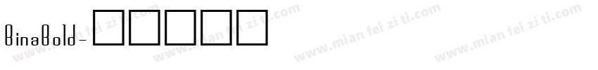 BinaBold字体转换