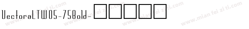 VectoraLTW05-75Bold字体转换