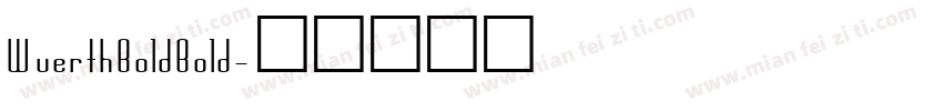 WuerthBoldBold字体转换