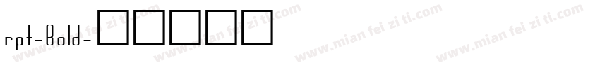rpt-Bold字体转换