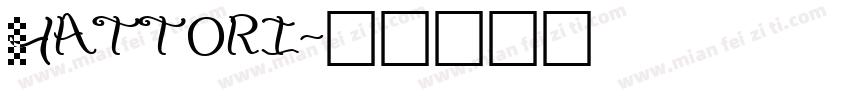 Hattori字体转换