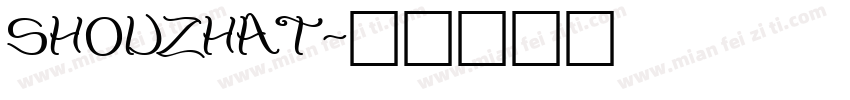 shouzhat字体转换