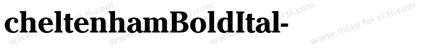 cheltenhamBoldItal字体转换