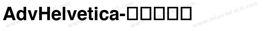 AdvHelvetica字体转换