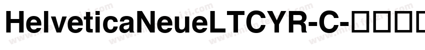 HelveticaNeueLTCYR-C字体转换