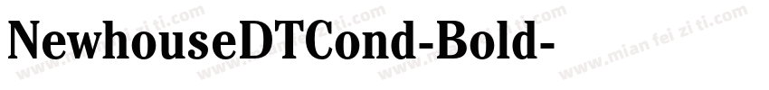 NewhouseDTCond-Bold字体转换