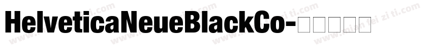 HelveticaNeueBlackCo字体转换