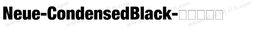 Neue-CondensedBlack字体转换