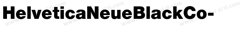 HelveticaNeueBlackCo字体转换