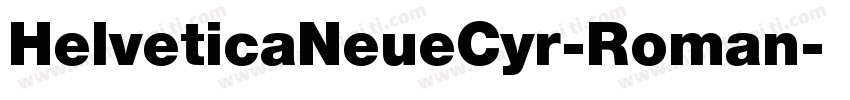 HelveticaNeueCyr-Roman字体转换