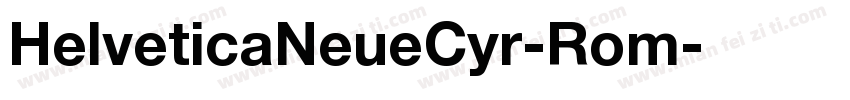 HelveticaNeueCyr-Rom字体转换