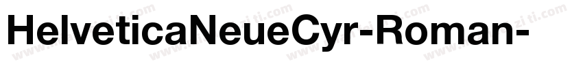 HelveticaNeueCyr-Roman字体转换