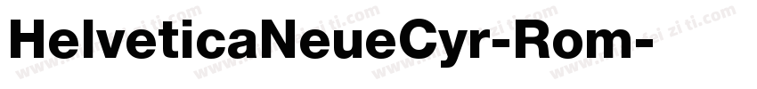 HelveticaNeueCyr-Rom字体转换