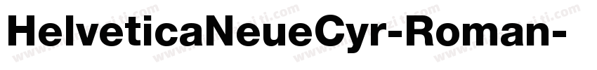 HelveticaNeueCyr-Roman字体转换