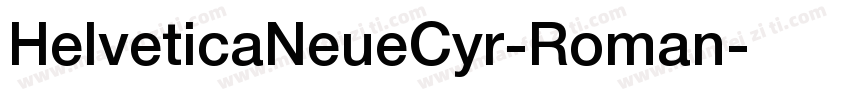 HelveticaNeueCyr-Roman字体转换