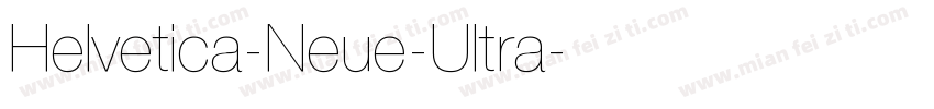 Helvetica-Neue-Ultra字体转换