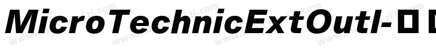 MicroTechnicExtOutl字体转换