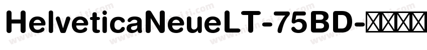 HelveticaNeueLT-75BD字体转换