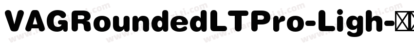 VAGRoundedLTPro-Ligh字体转换
