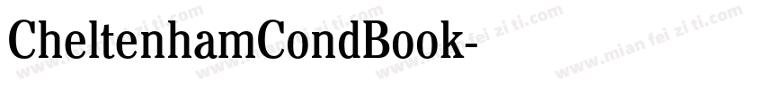 CheltenhamCondBook字体转换