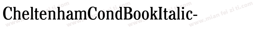 CheltenhamCondBookItalic字体转换