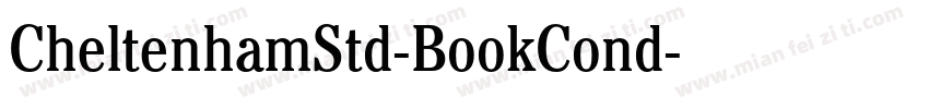 CheltenhamStd-BookCond字体转换