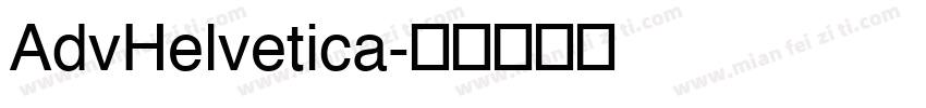 AdvHelvetica字体转换