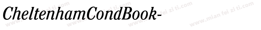 CheltenhamCondBook字体转换