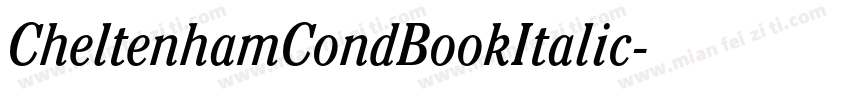 CheltenhamCondBookItalic字体转换