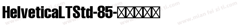 HelveticaLTStd-85字体转换
