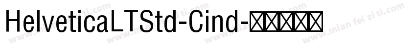 HelveticaLTStd-Cind字体转换