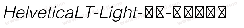 HelveticaLT-Light-亮体字体转换