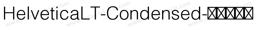 HelveticaLT-Condensed字体转换