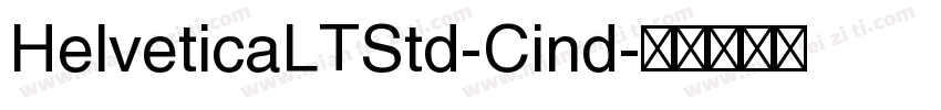 HelveticaLTStd-Cind字体转换