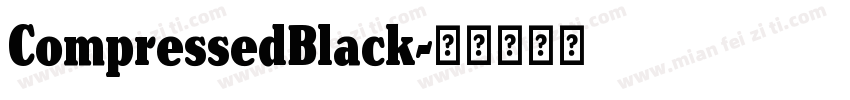 CompressedBlack字体转换