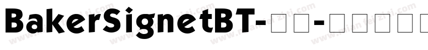 BakerSignetBT-常规字体转换
