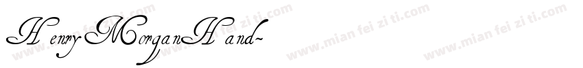 HenryMorganHand字体转换