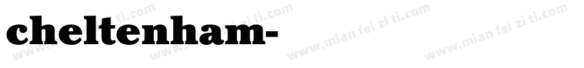 cheltenham字体转换