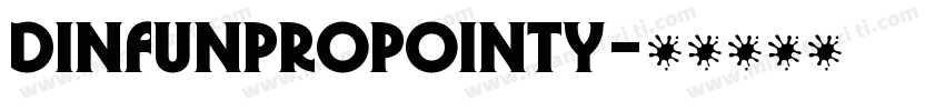 DINfunProPointy字体转换